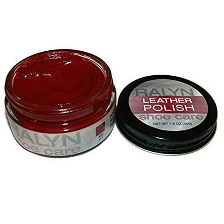 Made in USA RALYN Shoe Care Leather Polish. Many Colors available. 1.6 oz Jar. RED