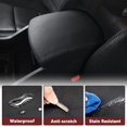 thumbnail image 6 of KBH Center Console Cover Lid Armrest Replacement for Honda Pilot 2009-2015, Car Arm Rest Upholstery Cover, Black (Leather Skin Only), 6 of 10