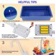 thumbnail image 3 of Tholdsy Beneficios para el desarrollo del juguete para fregadero de cocina Participar en juegos imaginativos Jugar juguetes para fregadero de Muebles de casa de muñecas azul, 3 of 6