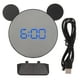 thumbnail image 3 of Reloj Despertador digital Amonsee espejo Ajuste de brillo 2 niveles, 3 of 8