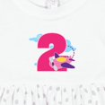 thumbnail image 4 of Inktastic 2nd Birthday Airplane Girls Pilot 2 Year Old Girls Baby Dress, 4 of 5