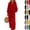 22# Red, variant on Women's 2 Piece Pants Set Long Sleeve Button Shirt and Drawstring Wide Leg Pants Casual Travel Matching Outfit Red XL