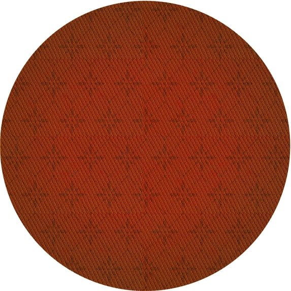 Ahgly Company Machine Washable Indoor Round Transitional Lava Red Area Rugs, 6' Round