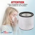 thumbnail image 2 of LifeSupplyUSA 3-in-1 True HEPA Air Cleaner Replacement Filter + Pre-Filter + Carbon Filter Compatible with TruSens AFH-Z3000-01 Air Purifiers, 2 of 5