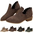 thumbnail image 4 of NOKIO Stylish Women'S Ankle Boots Trendy Women'S Ankle Booties Women'S Fashionable Short Boots Ankle Boots Short Boots Single Shoes For Ladies Casual Shoes Women'S Stylish Block Heel Ankle Boots, 4 of 4