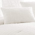 thumbnail image 3 of Juego de cama Benzara Queen, edredón de algodón, 7 piezas, blanco, 3 of 5