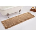 thumbnail image 2 of Better Trends Alfombra De Baño 100% Algodón De 20 X 60 Cm De Largo, Extra Suave, Antideslizante, Absorbente De Agua, Lavable Para Baño, Suelo, Bañera, Ducha, Color Beige, Colección Shaggy Border, Cert, 2 of 4