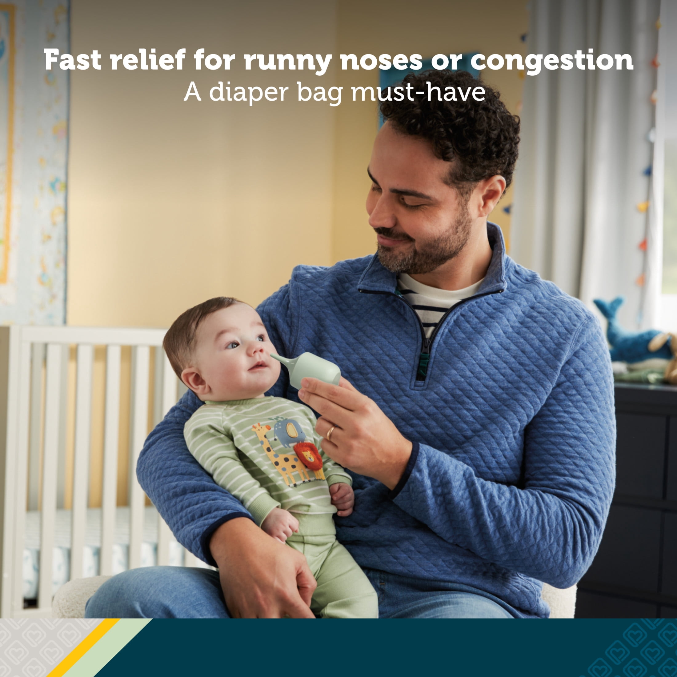 Safety 1st Baby Care Basics Baby Nasal Aspirator, Soothing Sage