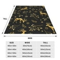 thumbnail image 3 of Vsdgher Christmas Gold Deers1 Ultra-Soft Micro flannel Blanket Throw Blankets for Couch Sofa, Bed (4 sizes)-40"x30", 3 of 7