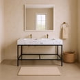 thumbnail image 2 of Meridian Furniture Marmo White Engineered Stone Bathroom Vanity, 2 of 9