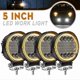 thumbnail image 4 of 4x Led Work Light Pods Round Amber Spot Combo Light Amber Fog Lamp For Off Road Suv-In stock, 4 of 5