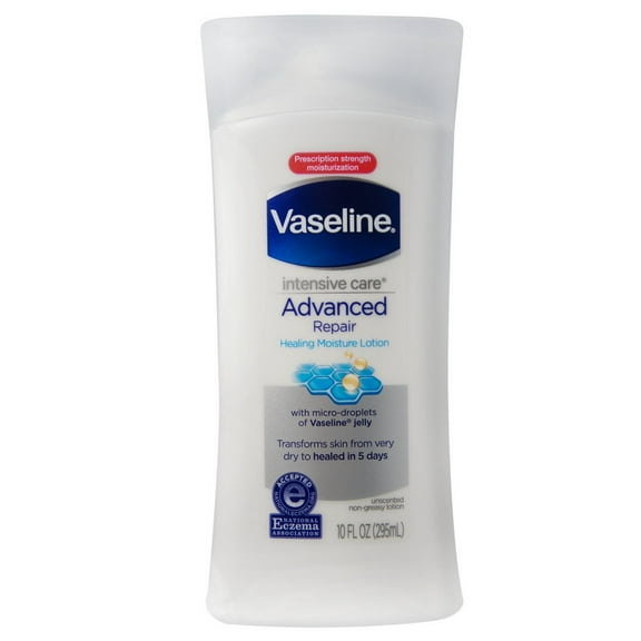 Vaseline Intensive Care Advanced Repair Unscented Lotion 10 Oz (Pack Of 5)