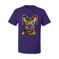 thumbnail image 2 of Cats Are Like Potato Chips Colorful Rainbow Cat Animal Lover Men's Graphic T-Shirt, Purple, 5XL, 2 of 3
