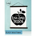 thumbnail image 2 of Black Wood & Canvas Wall Hanging Live Love Teach Teacher Wall Art School Décor Sign Large 19x24-Inch, 2 of 4