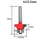 thumbnail image 4 of 5Pcs 6mm Corner Round Over Router Bit with Cleaning Milling Cutter for Wood Woodworking Tool, 4 of 5