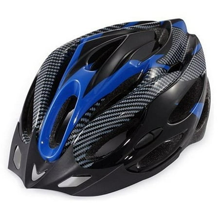 - Urparcel Cycling Bicycle Adult Bike Safe Helmet Carbon Hat With Visor 19 Holes Blue