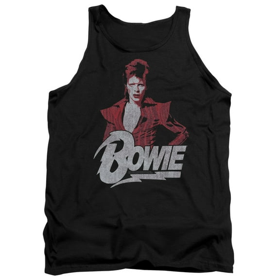 Trevco BOWIE103-TK-4 David Bowie Diamond David-Adult Tank, Black - Extra Large