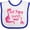 White and Royal, variant on Inktastic My Yaya Loves Me Granddaughter Dinosaur Girls Baby Bib