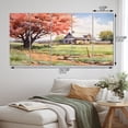 thumbnail image 4 of Designart "An Oak Tree with Coral Tones on the Farm II" Landscape Trees Metal Art Print Set, 4 of 5