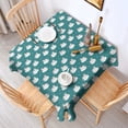 thumbnail image 2 of Teal Cartoon Unicorn Cloud Pattern Square Tablecloth,Waterproof Square Table Cover,Wipeable Spillproof Washable Table Cover for Home Kitchen Party Decor 52"x52"(132x132cm), 2 of 6