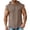 Khaki, variant on GUZOM Mens Cotton Linen Blend Sleeveless Hoodie Raw Edge Distressed Armholes Half Zip Streetwear Tank Top Navy,Size L