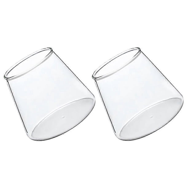 Glass Mugs Fuji Mountain Cup for Home Use 2Pcs Transparent Heat Resistant Cups