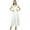 White, variant on Bimba Women's Sundress Long Maxi Drawstring Waist Spaghetti Strap Dresses