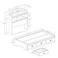 thumbnail image 3 of South Shore Tiara, Contemporary Bed, Twin White, 3 of 8