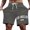 Grey, variant on Mens Short Shorts Men's Casual Shorts for Everyday Wear with Letter Print Comfortable Stylish Summer for Street Shopping and Relaxing Black XXL