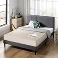 thumbnail image 3 of Zinus Maddon 35" Upholstered Platform Bed with USB Ports, Grey, Queen, 3 of 10