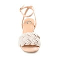 thumbnail image 6 of Journee Womens Dua Pearl Accents Block Heel Sandals, 6 of 8