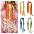 thumbnail image 2 of Skinny Scarf Knit Neckerchief Elegant Scarf Long Scarves for Women, 2 of 14