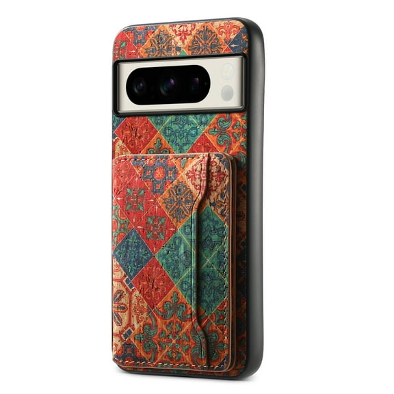 for Google Pixel 8 Pro Luxury Premium PU Leather   TPU Case with 3 Card Slots, Kickstand Back Case Floral Pattern Skin-Friendly Shock-resistance Cover for Google Pixel 8 Pro, Winter