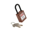 thumbnail image 4 of Ruiboury Cadenas de Sécurité Incurvé en PVC 38 mm, Durable et Durable, Marron 90x40x19 mm 5Ensemble, 4 of 6