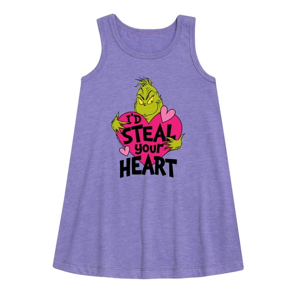 The Grinch - I'd Steal Your Heart - Toddler & Youth Girls A-line Dress