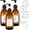 Amber, variant on 8 oz Glass Soap Dispenser, 250ml Glass Pump Bottle for Lotion Massage Oil, Refillable Empty Hand and Dish Soap Dispensers Set with Labels - 3 Pack