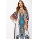 thumbnail image 4 of Vestido largo caftán holgado de verano con estampado étnico para mujer, ropa de playa y noche, 4 of 5