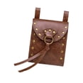 thumbnail image 4 of Riñonera para hombre, bolso de cintura, bolso para carnaval, fiesta de cosplay, Halloween Marrón, 4 of 8