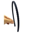thumbnail image 2 of GIXUSIL 12Pcs 6mm Thin Headbands for Girls Women Plastic Pigtail Sytle Headbands with Teeth Headbands for Kids Teens Lady, 2 of 6