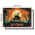 thumbnail image 6 of Haloween Scary Night Moon Black Dead Tree Gothic Castle Pumpkin Linen Place Mats Set Of 4 12x18 Inch Halloween Table Mat Heat-Resistant Washable Durable Place Mat for Party Kitchen Dining Home Decor, 6 of 6