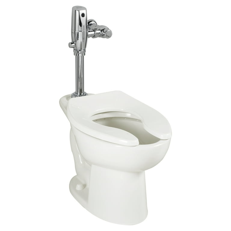 Madera 1.1-1.6 GPF Universal Flushometer Elongated Toilet Bowl Only with EverClean in White Madera 1.1-1.6 GPF Universal Flushometer Elongated Toilet Bowl Only with EverClean in White
