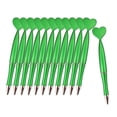thumbnail image 1 of 12 bolígrafos con forma de corazón para fiesta de San Valentín, tinta negra, novedosos bolígrafos con forma de corazón. Verde, 1 of 9