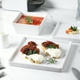 thumbnail image 4 of Stone + Lain Grace Stoneware Collection, Square Dinnerware Set, 12-Piece Service for 4, White, 4 of 6