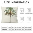 thumbnail image 5 of Green Brown Palm Tree Lumbar Pillow Covers Tropical Coconut Trees Coastal Plants Decorative Pillow Cases  Summer Retro Throw Pillows Home Decor for Sofa Couch Cushion Outdoor, 5 of 5