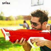 SPYRA Manual Water Blaster, Outdoor Squirt Gun Pool Game, SpyraLX, Red