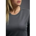 thumbnail image 5 of Expert Brand USA-Made Women's Oxymesh™ Athletic Long Sleeve Shirt, Graphite, Medium, 5 of 6