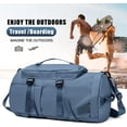 thumbnail image 2 of Gym Bag for Men Women Sports Duffel Backpack Travel Weekender Bag with Shoes Compartment, Sports Duffle Gym Bag,Blue, 2 of 6
