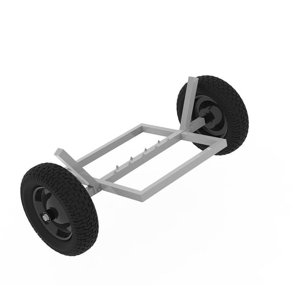 S-HOME 24-Inch Steel Log Carrier Log Dolly with All-Terrain Tires 1500 lbs Capacity Perfect for Heavyfirewood Transport