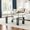 Black, variant on 37.2" Modern Glass Coffee Table, 2-Layer Tempered Glass Top with Storage Shelf, Stainless Steel Frame, Minimalist Accent Table for Living Room