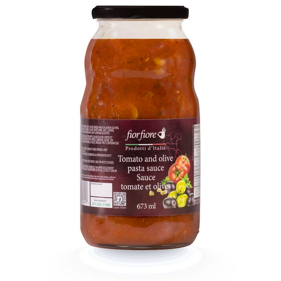 Fiorfiore Sauce pour pâtes aux tomates et olives 673ML 673 ML
